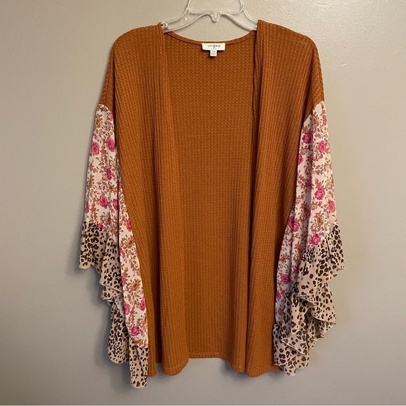Boho Style Kimono duster small/mediumi gypsy Boho STYLE G2566 mixed media - Picture 1 of 8